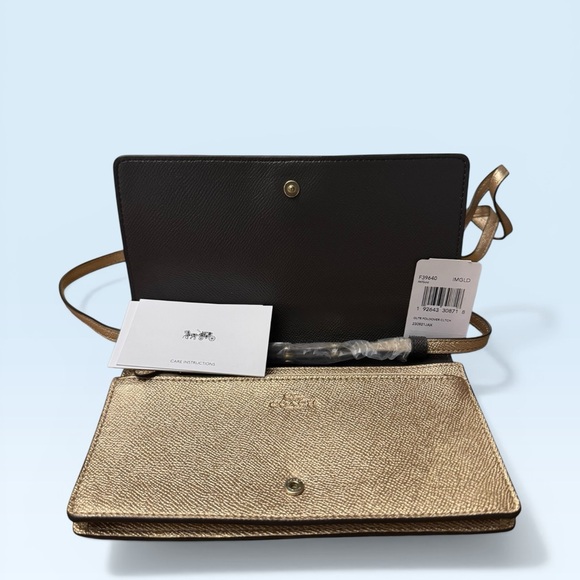 COACH Hayden Glitter Foldover Crossbody Clutch - Picture 4 of 10